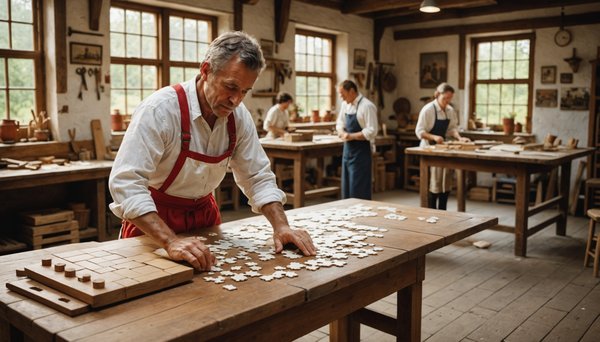 Traditions basques reconstituees en puzzles